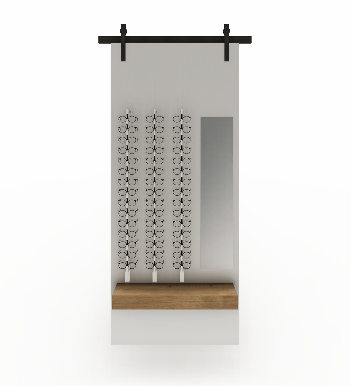 Glasgow B Industrial | wall presentation glasses column-mirror