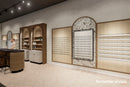 Cagliari E | Arcades product line | Wall panel with lit shelving