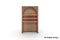 Murano B Ribbed Wood | Arcades | Rückwand Ausstellungstisch mit beleuchteten Regalfächern
