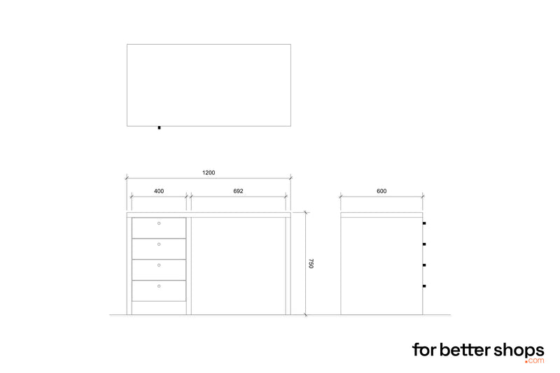 halle-a-craftmanship-desk-shop design-furniture-line drawing