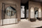Palermo B | Arcades | Wandpresentatie glas schappen met spiegel