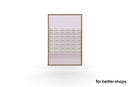 Cagliari C | Arcades product line | Wall panel with metal shelving